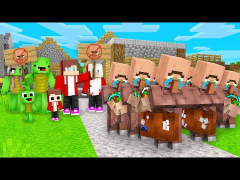 Villagers Kicked Out of Minecraft Village!? | Mikey & JJ