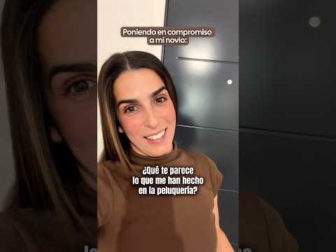 Le pregunto por mi cambio en la peluquería, sin ir a la peluquería 🤣 #humor #comedia #pareja #risa