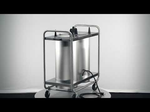 Lakeside 8211 Mobile Open Base 2-Stack Dish Dispenser w/ 11" Dia. Dish Size, Heated 4 image