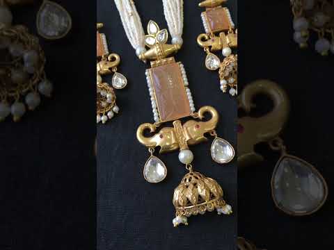 Post and back natural stone earrings