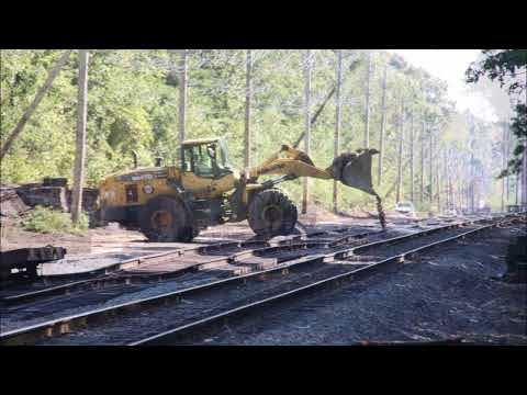 Taunton, MA Railroad siding restoration Update - 10/3/2023