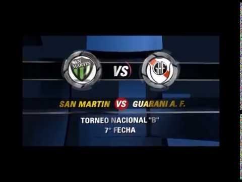 FUTBOL TV   San Martin 1   Guaraní 0
