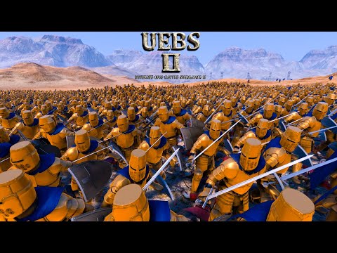 12000 Archers VS 18000 Golden Knights - Ultimate Epic Battle Simulator 2  UEBS