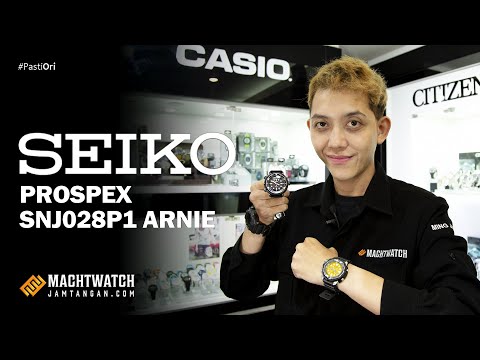 Seiko Prospex SNJ028P1 Diver Solar Arnie Digital Analog Dial Black Rubber Strap-1