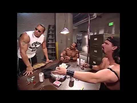 The Rock & APA Backstage Segment