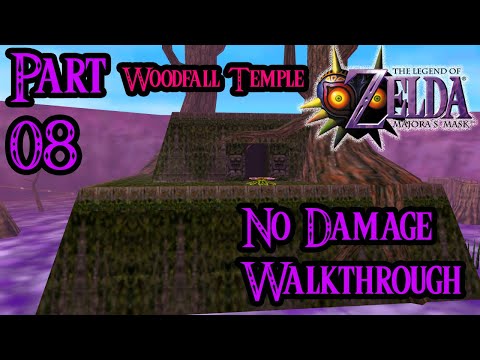 Zelda Majora's Mask 100% Walkthrough Widescreen HD Part 8 - Woodfall  Temple - Stray Fairies