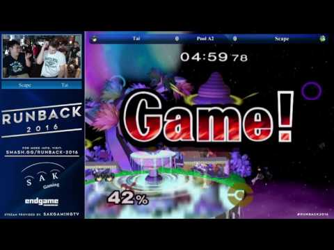 Runback Pools - Tai (Marth) vs Scape (Jigglypuff)
