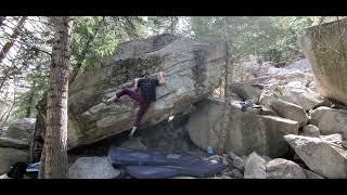 Video thumbnail of First Down, V7. Little Cottonwood Canyon