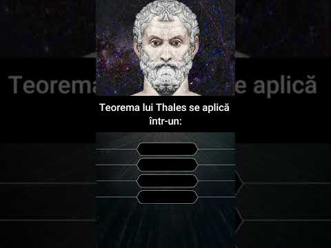 Teorema lui Thales se aplică într-un: