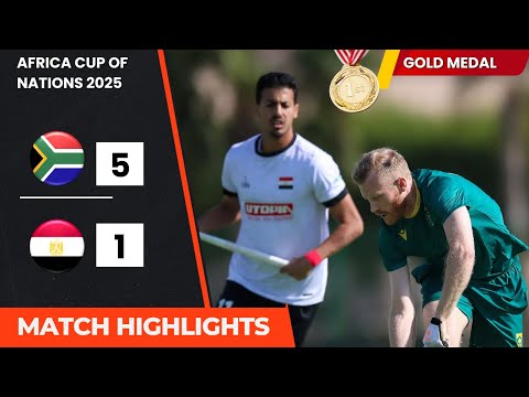 South Africa vs Egypt Hockey Match Highlights | Final Gold Medal Match | Africa Cup of Nations 2025