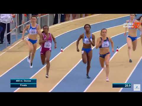 Finale 400 Donne   Campionati Italiani Assoluti Indoor