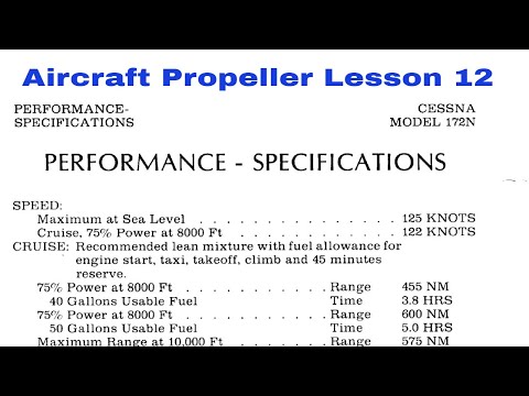 Private Pilot Ground Lesson 12: Aircraft Propeller