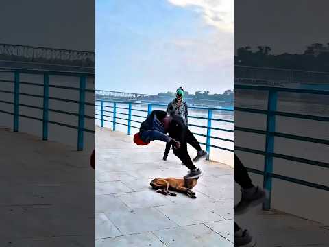 🐶🤸‍♂️ Dog Performs an Amazing Flip!Dogs truly are our best friends ❤️🐕Their loyalty love and playful