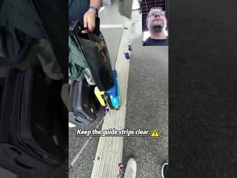 Open your eyes, human! Keep the guide strips clear.#blindlifefamily #leitstreifen #blind