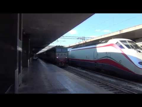 E656.040 in partenza con l' IC 518 "Tirreno" Roma Termini - Ventimiglia