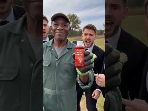 THEY WENT FISHING IN THEIR WEDDING SUITS