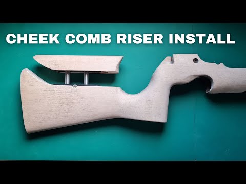 DIY  how to fit adjustable cheek piece comb riser hardware into a target rifle stock
