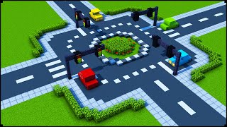 How To Make A Roundabout In Minecraft | City Tutorial