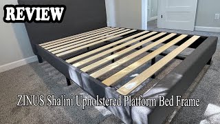 ZINUS Shalini Upholstered Platform Bed Frame Review - Watch before ordering!