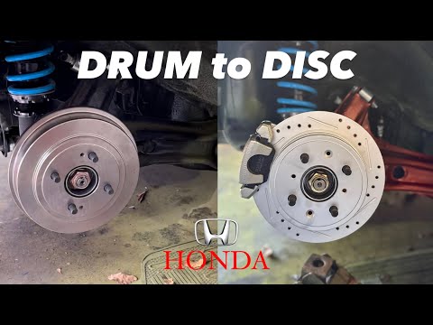 Drum to Disc Brake Conversion / 90's Honda Civic