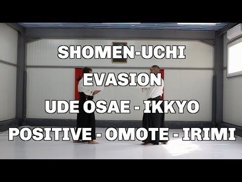 Shomen-Uchi, Evasion, Ude Osae - Ikkyo, Positive - Omote - Irimi / Aikido techniques