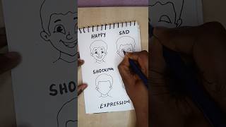 facial expressions drawing #emoji #mood #happy #sad #shocking #angry #artchart #art #drawing