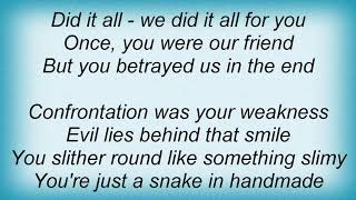 Saxon - Cut Out The Disease Lyrics