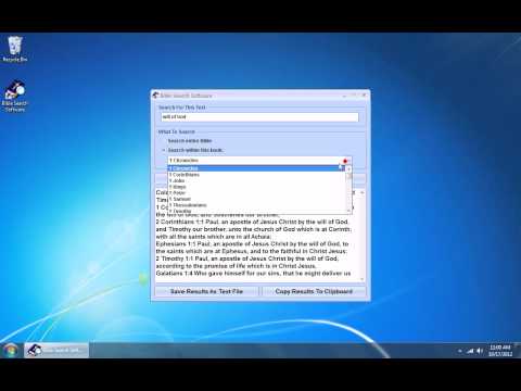 Bible Search Software