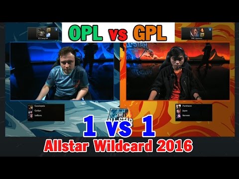 Van 4 [Allstar Wildcard 2016] 1 vs 1 - OPL vs GPL- Chau Ðai Duong vs Ðong Nam A -OPL vs SEA
