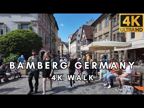 Bamberg Germany 4K 60fps walking tour | Stunning UNESCO World Heritage Site