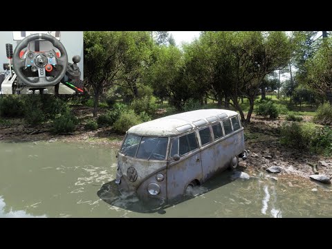 Rebuilding Volkswagen Type 2 De Luxe Forza Horizon 5 Logitech G29 Steering Wheel Gameplay