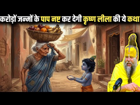 क्यों किया श्री कृष्ण ने एक फल बेचने वाली का उद्धार ? कृष्ण लीला कथा ! #premanandjimaharaj