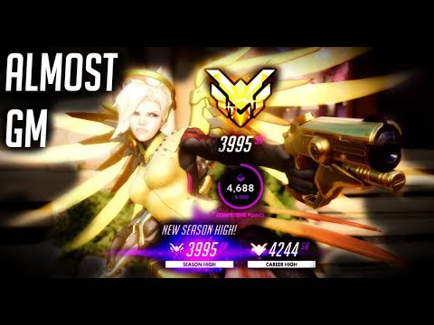 [Overwatch] 3995 Almost Grandmaster Mercy Solo Queue