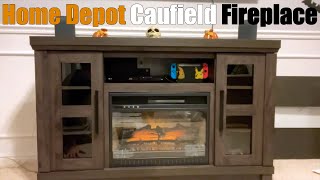 How to Assemble Home Depot Caufield 54 in. Electric Fireplace TV Stand