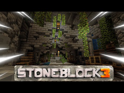 STONEBLOCK 3 | EXPLORING DUNGEONS & MOB FARM! | EP4