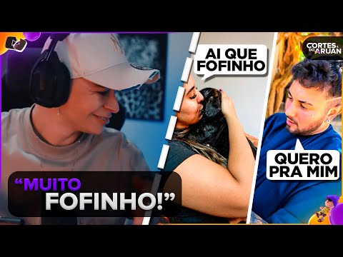 ARUAN REAGE: A REAÇÃO DELES AO VER O CACHORRINHO ABANDONADO FOI A MELHOR😍 (BRUNO BARRETO)