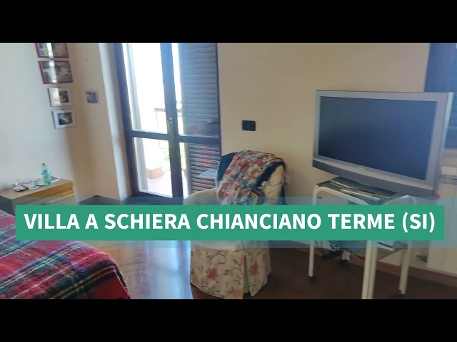 VILLA A SCHIERA IN VENDITA A CHIANCIANO TERME