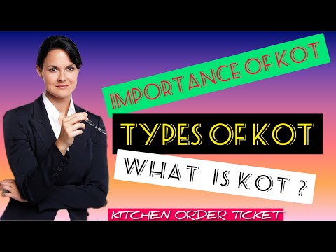 Understanding Kitchen Order Tickets (KOT) | Types and Significance Explained