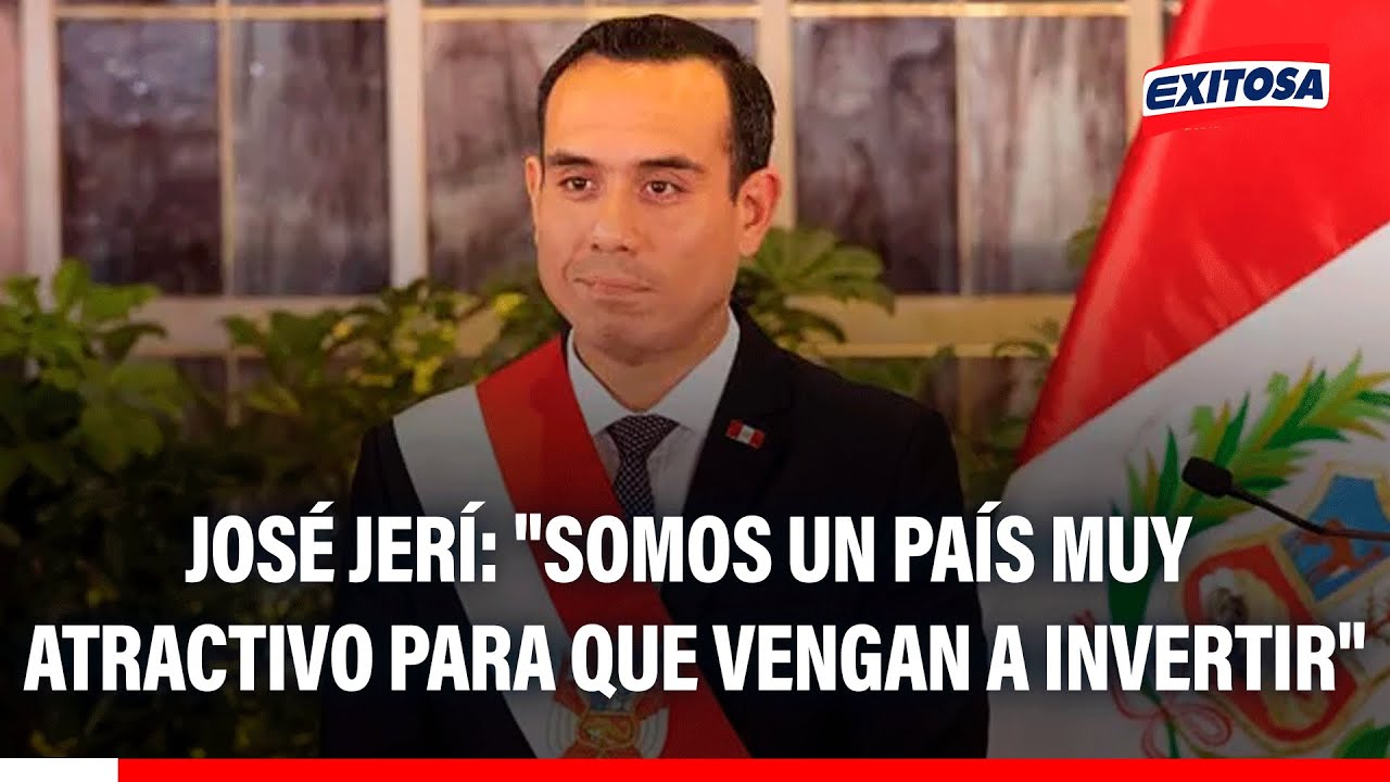 🔴🔵 José Jerí: "Somos un país muy atractivo para que vengan a invertir"