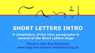 Short Letters Intro - Pitman's New Era Shorthand Dictation