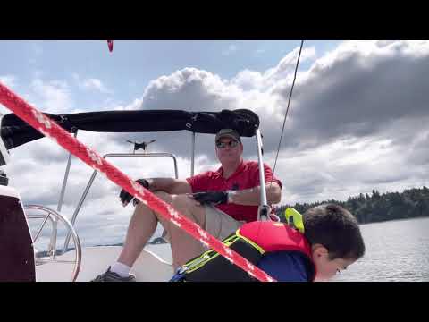Macgregor 26M sailing Puget Sound