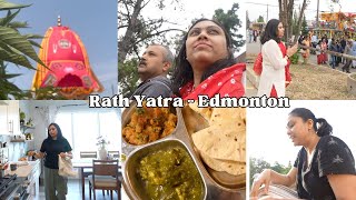 Ratha Yatra in Edmonton - Comfort Dinner Thali - Garden Update