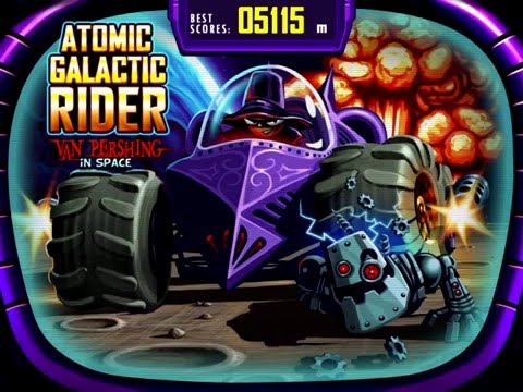 Atomic Galactic Rider Van Pershing in space - Gameplay (ios, ipad) (ENG)