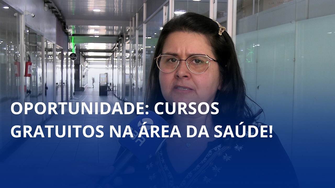 Oportunidade: cursos gratuitos na área da Saúde!