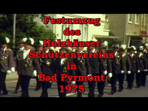 Weserberglandfilme: Festumzug des Holzhäuser Schützenvereins in Bad Pyrmont 1975