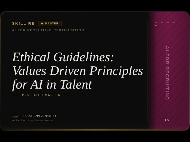 Vídeo relacionado con The 10X Recruiter: Principles of AI in Talent Acquisition