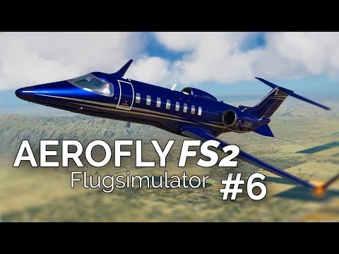 AEROFLY FS 2 FLUGSIMULATOR #6 - Flug mit dem Learjet 45! Aerofly Flight Simulator deutsch