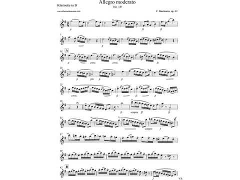 Baermann   Allegro Moderato op 63 No19