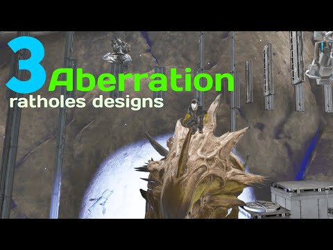 3 Aberration Ratholes/Basespots Build designs | ARK Ascended | PVP