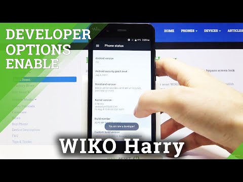 Developer Options on WIKO Harry - Unlock Developer Features
